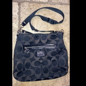Large Coach Black Crossbody or Shoulder Bag